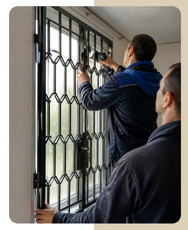 Установка распашных решеток в Чапаевске цена от 6640 р. | ДвериЛегко-Чпв